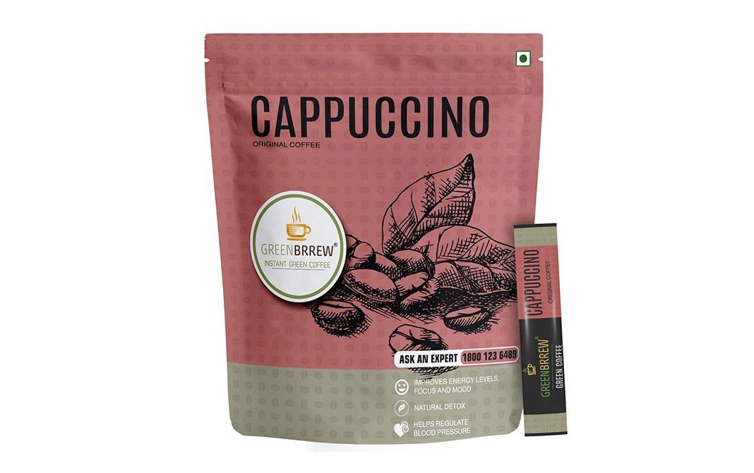 GreenBrrew Cappuccino Original Coffee    Pack  30 grams